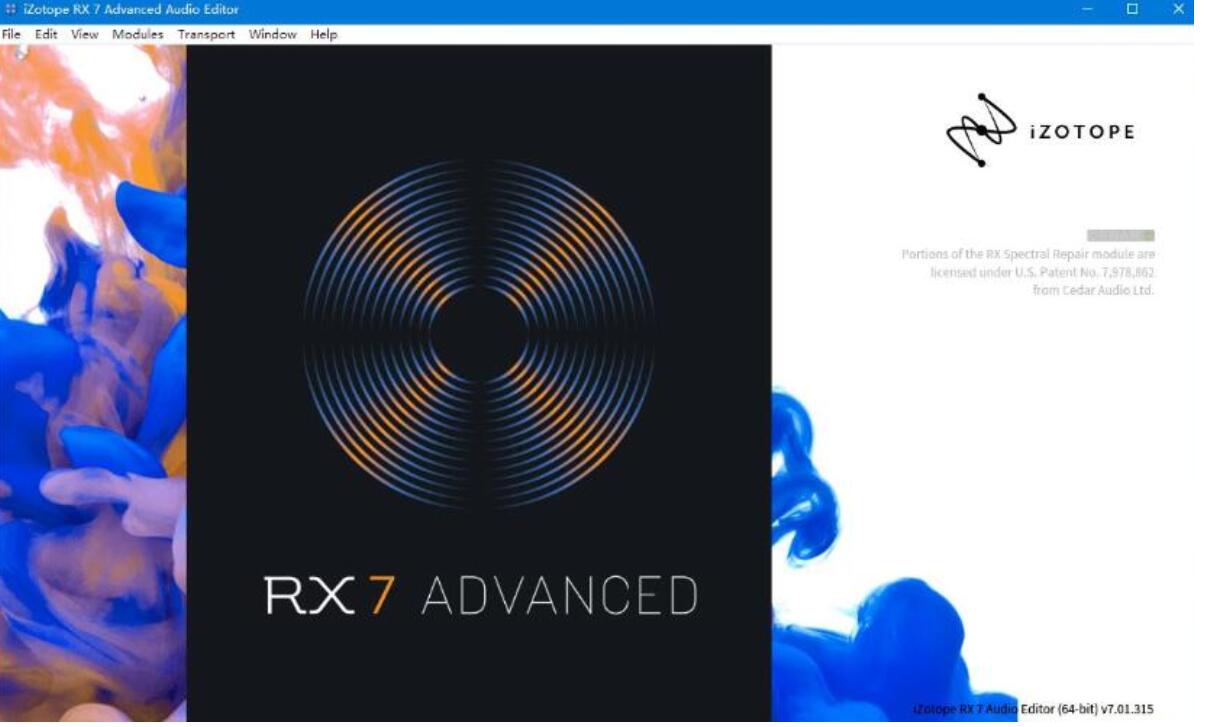 音频处理软件iZotope RX7 Audio Editor Advanced v7.01.315 一键安装激活版