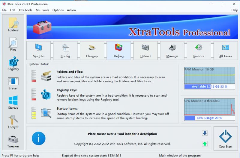 系统优化工具XtraTools Pro v22.3.1 32/64 专业特别版 附激活教程