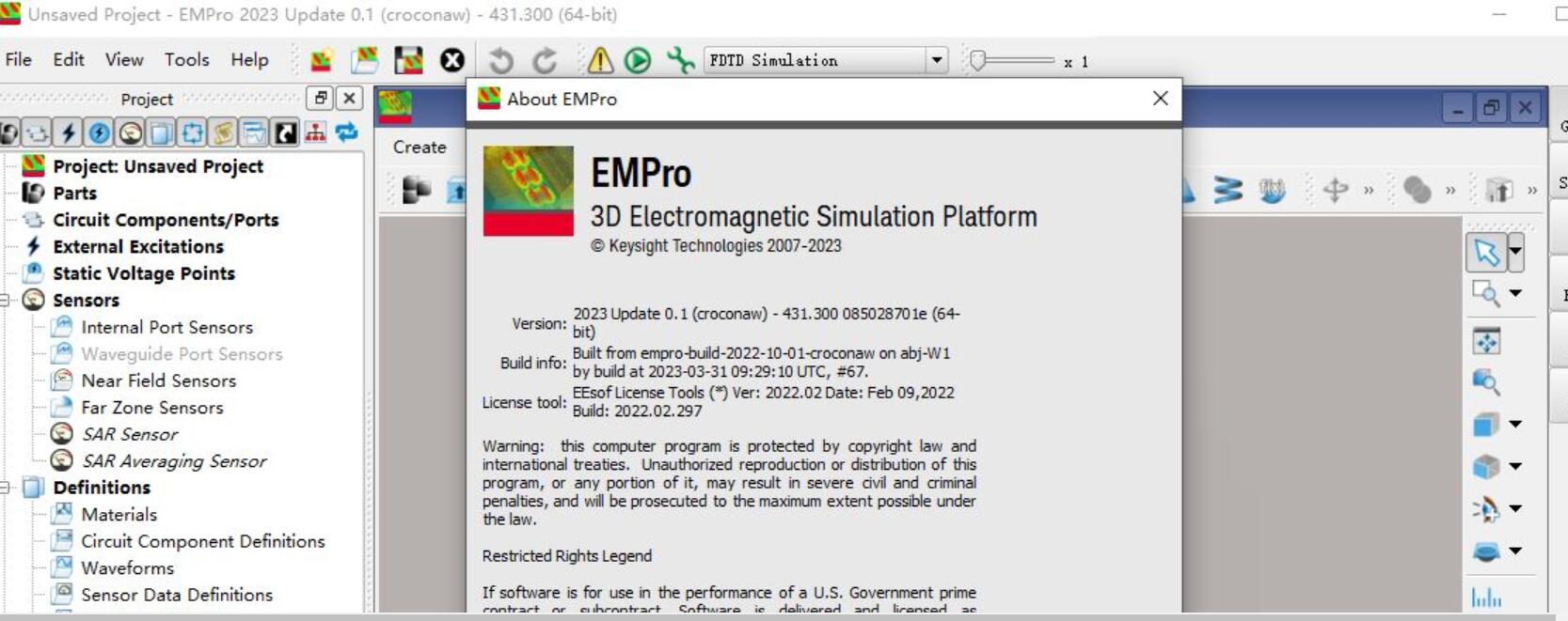Keysight PathWave EM Design (EMPro) 2023 Update 0.1 x64 免费授权特别版