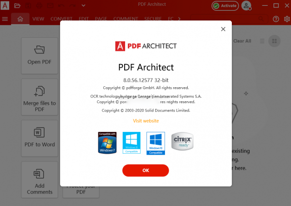 PDF Architect Pro+OCR(PDF查看器和编辑器) v8.0.130.15255 中文特别版