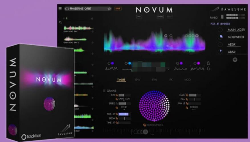 Tracktion Software Dawesome Novum(创意采样虚拟乐器) v1.08 安装特别版