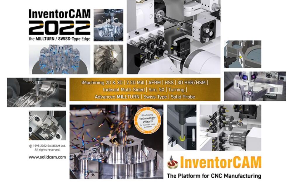 InventorCAM 2022 SP1 for Autodesk Inventor 2018-2022 x64 特别版(含激活文件)