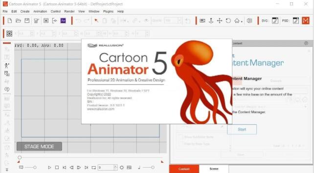 2D动画制作软件Cartoon Animator V5.01.1121.1 最新免费特别版(附安装教程)