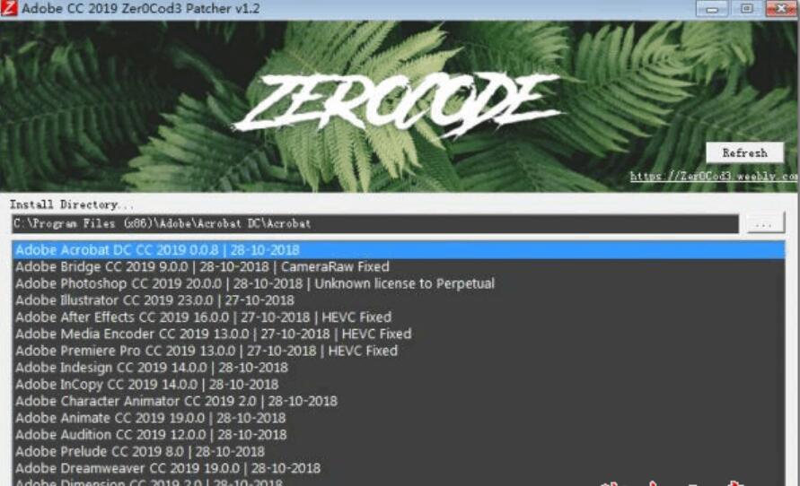 Adobe CC 2019系列通用补丁 Zer0Cod3 Patcher 1.5 免费版