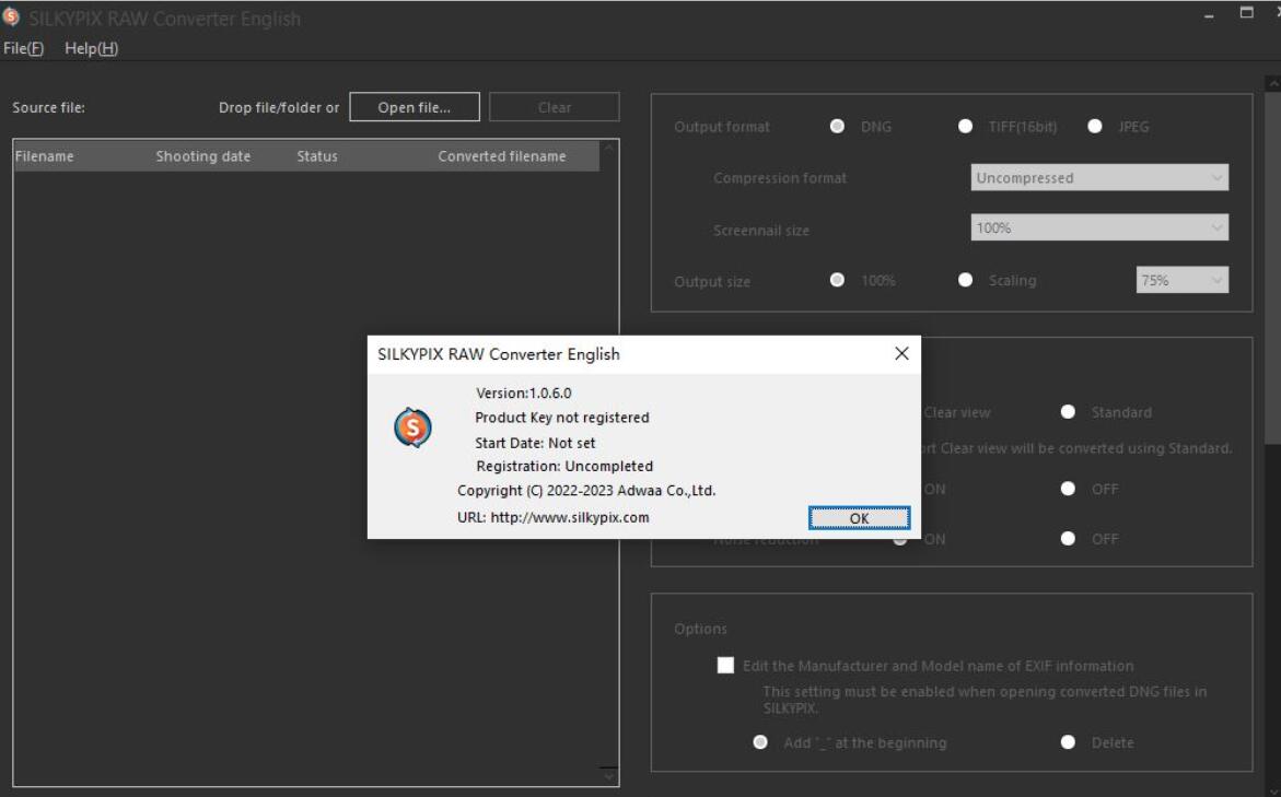 RAW格式转换软件 SILKYPIX RAW Converter v1.0.6.0 正式免费安装版(附教程)
