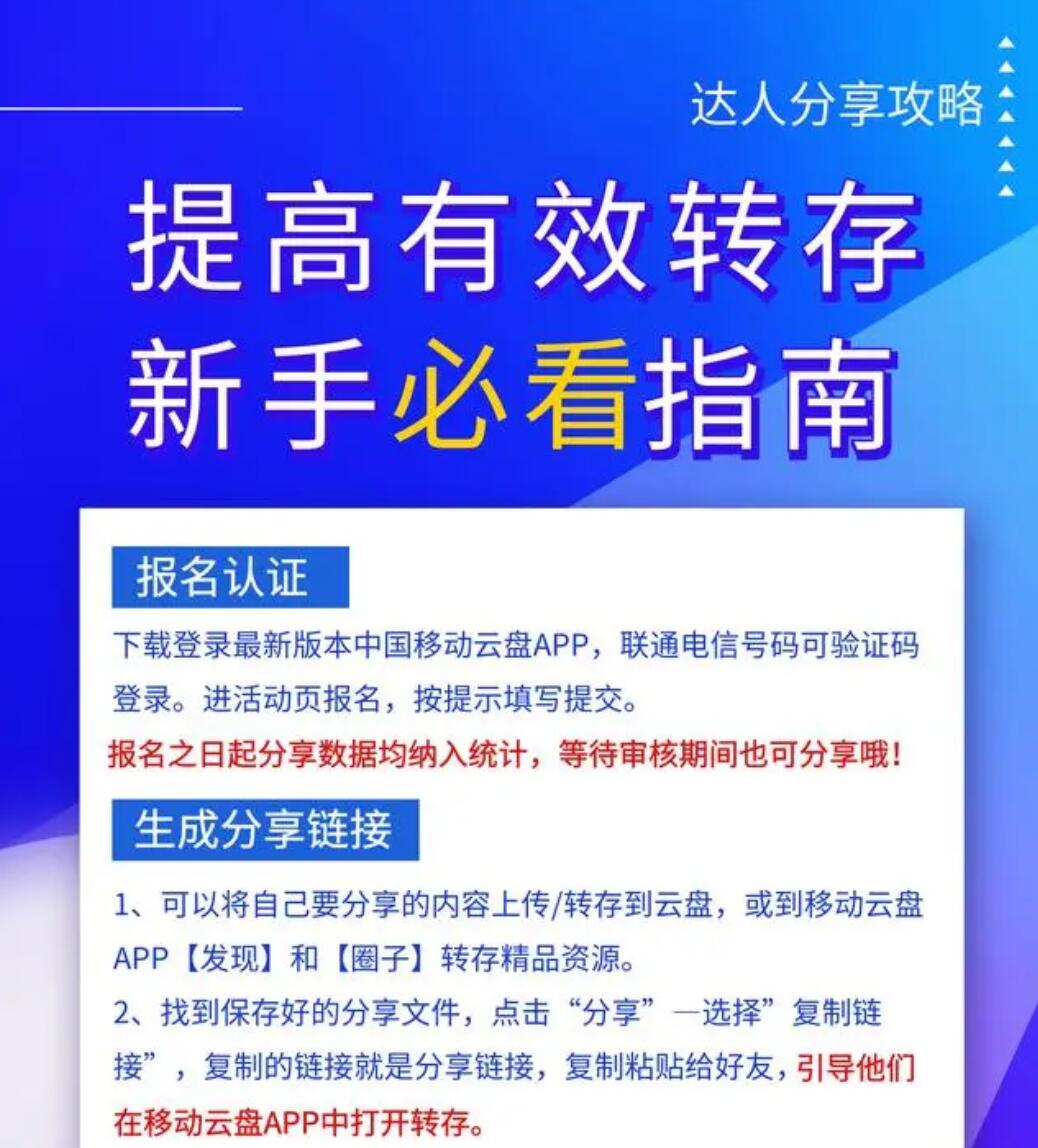 新玩法拆解！移动云盘分享达人怎么操作