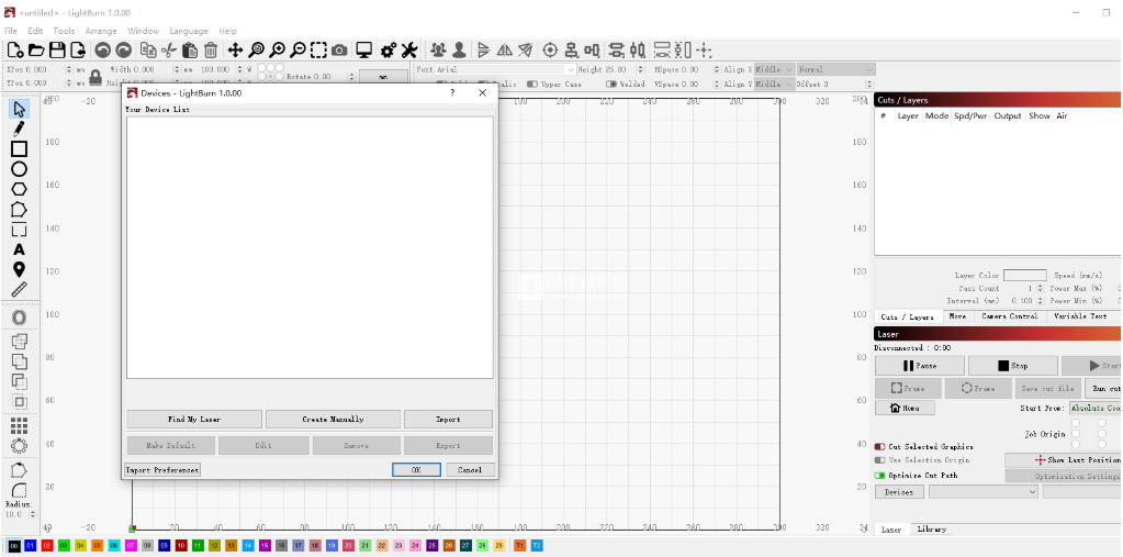 激光切割机布局编辑软件LightBurn v1.7.03 中文免费版(附安装教程)