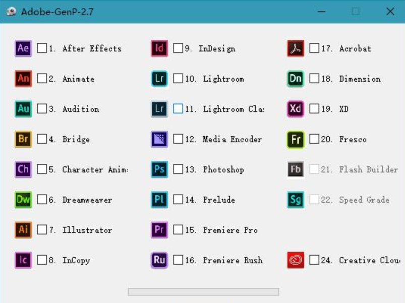 Adobe CC 2019-2025(通用工具) GenP v3.4.2 绿色免费版