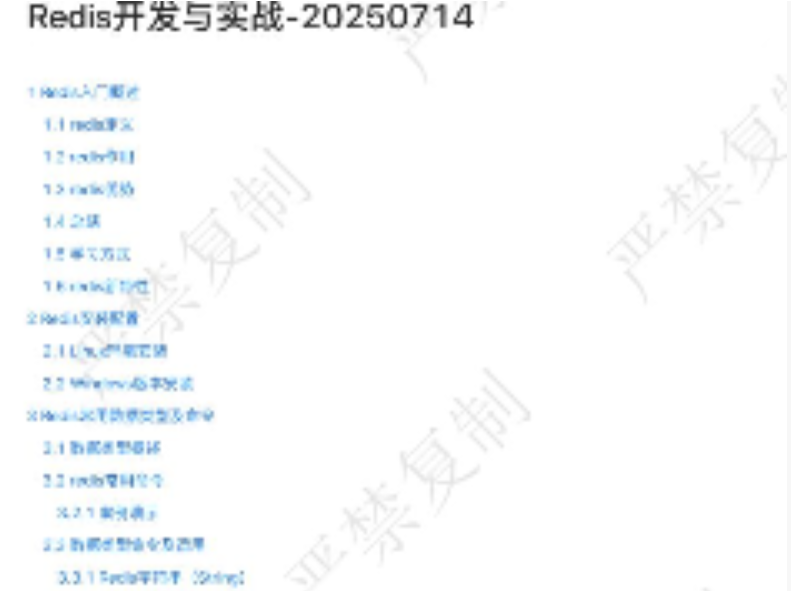 Redis开发与实战手册 完整版PDF